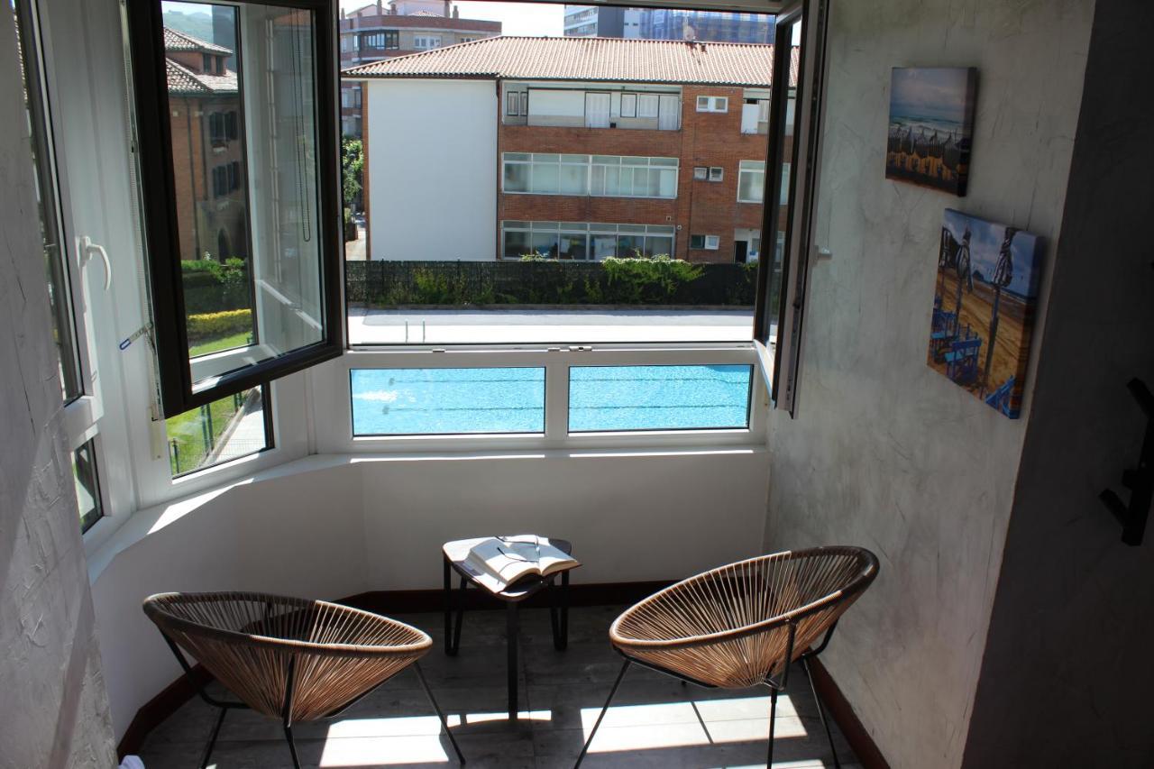 Apartamentos Zarautz Playa, Con Piscina Y Garaje Dış mekan fotoğraf