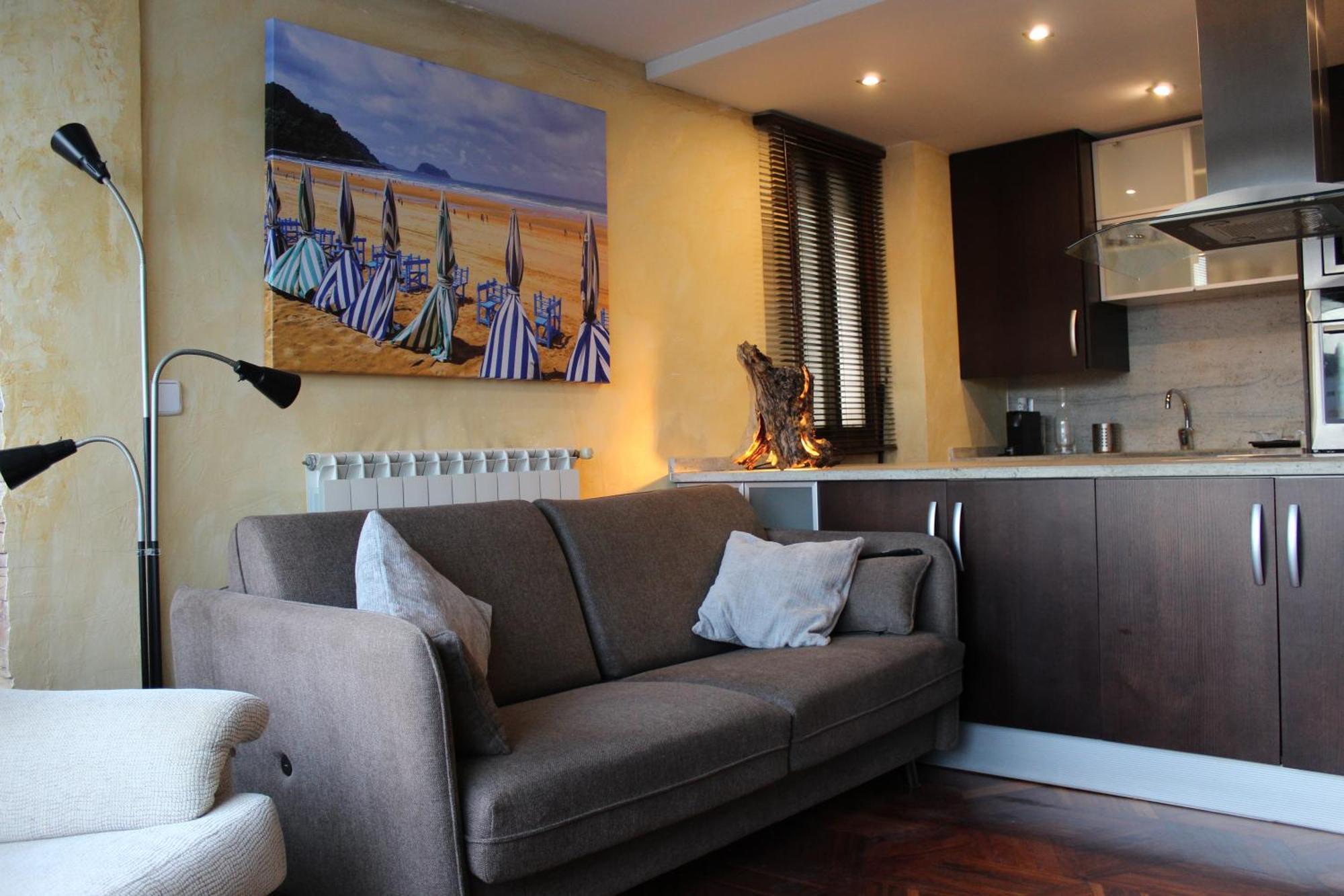 Apartamentos Zarautz Playa, Con Piscina Y Garaje Dış mekan fotoğraf