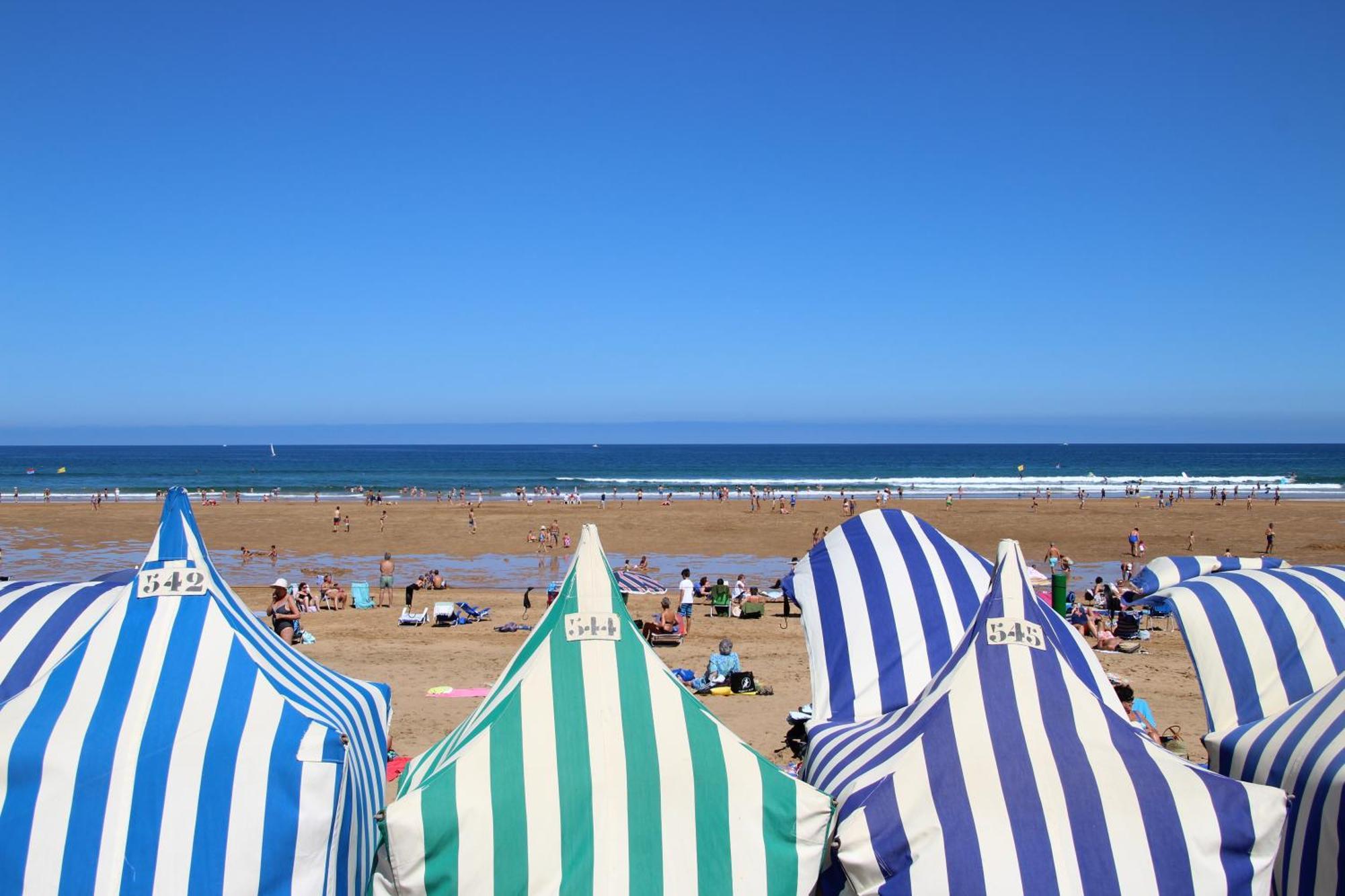 Apartamentos Zarautz Playa, Con Piscina Y Garaje Dış mekan fotoğraf